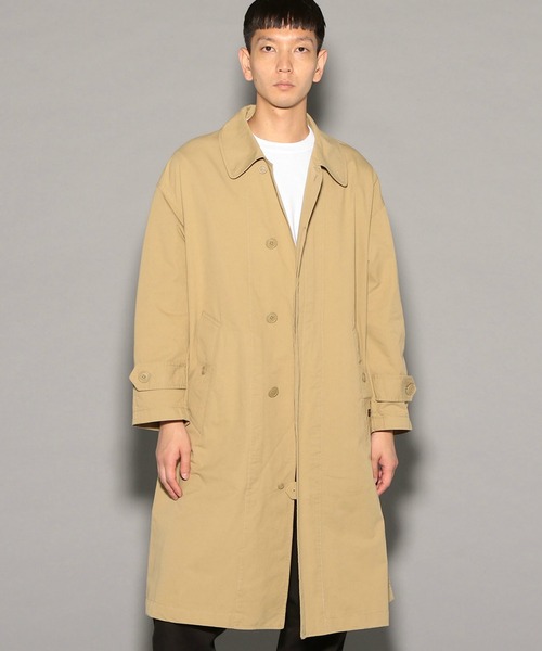 Alpha Industries（アルファインダストリーズ）の「＜自宅洗濯可能＞ステンカラーコート ビッグフィット オーバーサイズ（ステンカラーコート・メンズ・ブラック/ベージュ/ネイビー/オリーブ・MEDIUM/LARGE/X-LARGE）」の12枚目の写真