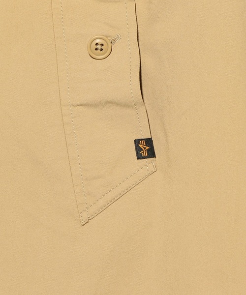 Alpha Industries（アルファインダストリーズ）の「＜自宅洗濯可能＞ステンカラーコート ビッグフィット オーバーサイズ（ステンカラーコート・メンズ・ブラック/ベージュ/ネイビー/オリーブ・MEDIUM/LARGE/X-LARGE）」の6枚目の写真