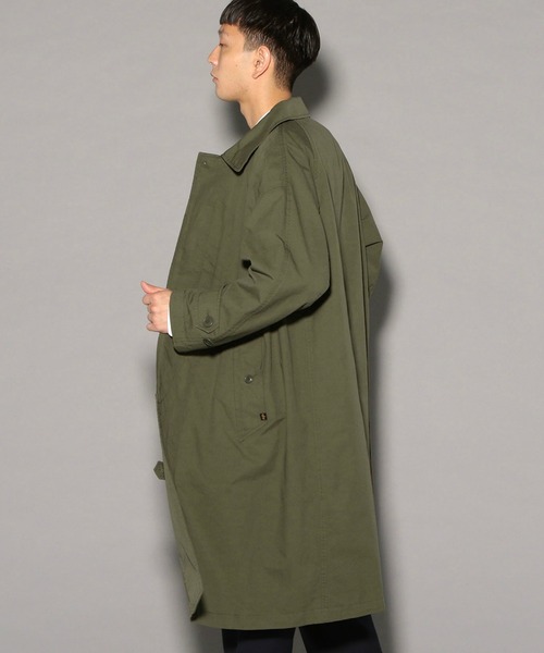 Alpha Industries（アルファインダストリーズ）の「＜自宅洗濯可能＞ステンカラーコート ビッグフィット オーバーサイズ（ステンカラーコート・メンズ・ブラック/ベージュ/ネイビー/オリーブ・MEDIUM/LARGE/X-LARGE）」の11枚目の写真