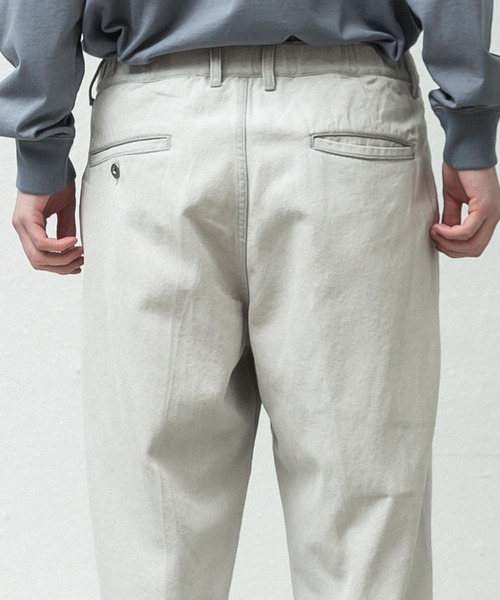 SLICK（スリック）の「10ozデニムワイドテーパードアンクルカットスラックス（デニムパンツ・メンズ・ライトグレー/ブラック/インディゴブルー・1/2/3）」の15枚目の写真