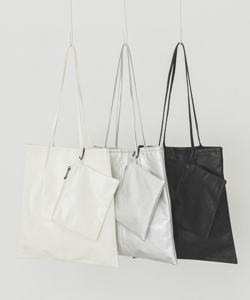 RODE SKO（ロデスコ）の「ウォッシャブルコンパクトトートバッグ（トートバッグ・レディース・ブラック/ホワイト/シルバー/ブラウン系その他/ダークブラウン/オリーブ・ONE）」の2枚目の写真