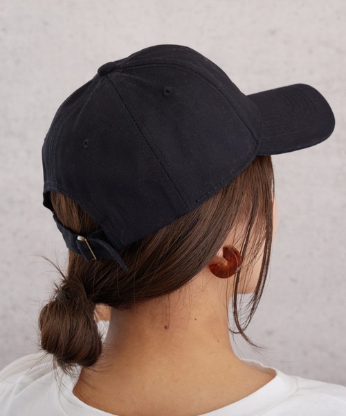 almo（アルモ）の「シンプル無地CAP【YC】（キャップ・レディース・ブラック/グレー/ベージュ/ネイビー/ホワイト/ダークグレー・FREE）」の8枚目の写真