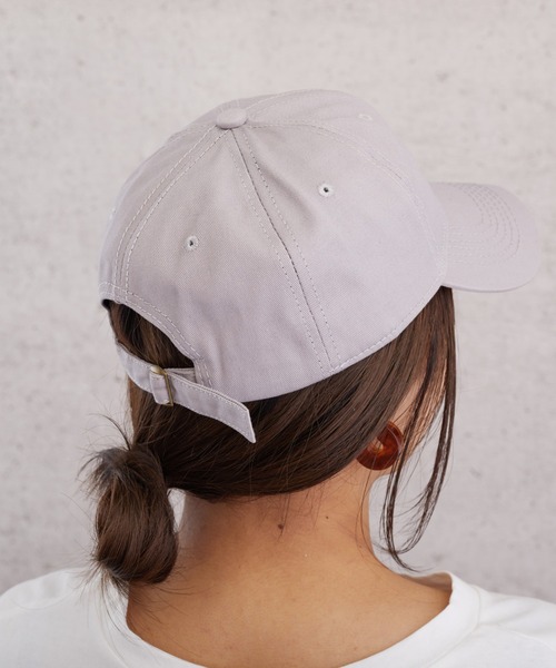 almo（アルモ）の「シンプル無地CAP【YC】（キャップ・レディース・ブラック/グレー/ベージュ/ネイビー/ホワイト/ダークグレー・FREE）」の10枚目の写真