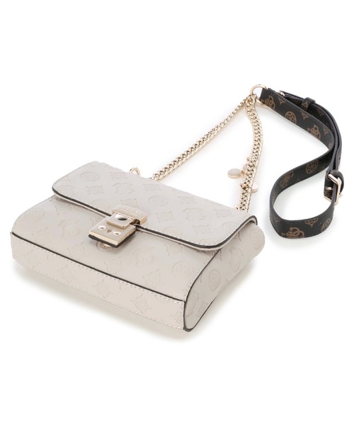 Guess（ゲス）の「CARLSON Mini Crossbody Flap（ショルダーバッグ・レディース・ブラック/ストーン・ONE SIZE）」の15枚目の写真