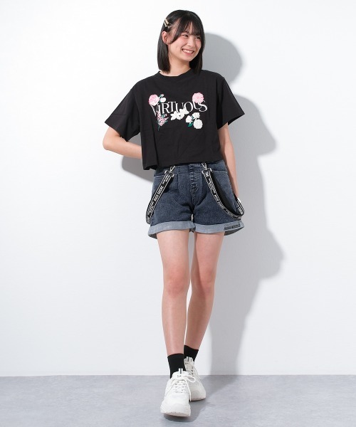 RiCO SUCRE（リコシュクレ）の「サス付デニムショートパンツ