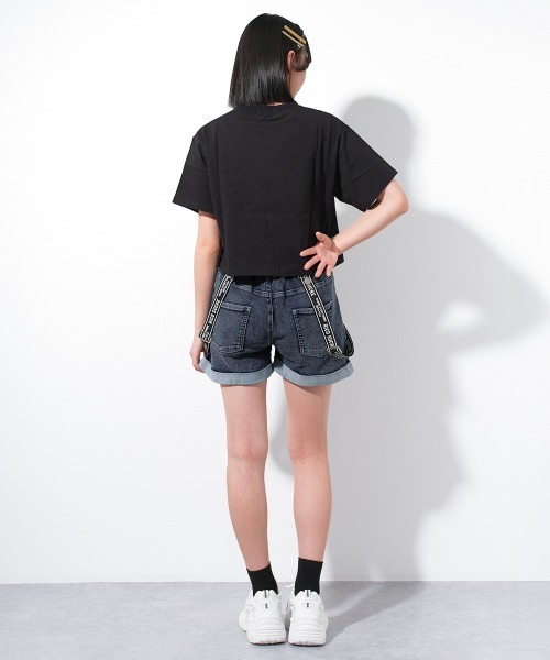 RiCO SUCRE(リコシュクレ)の「サス付デニムショートパンツ(デニムパンツ・キッズ・ネイビー/ケミカルウォッシュ/ブルー/ネイビー系2/ブルー系その他2/ブルー系その他3・130/160/150/165/140)」の10枚目の写真