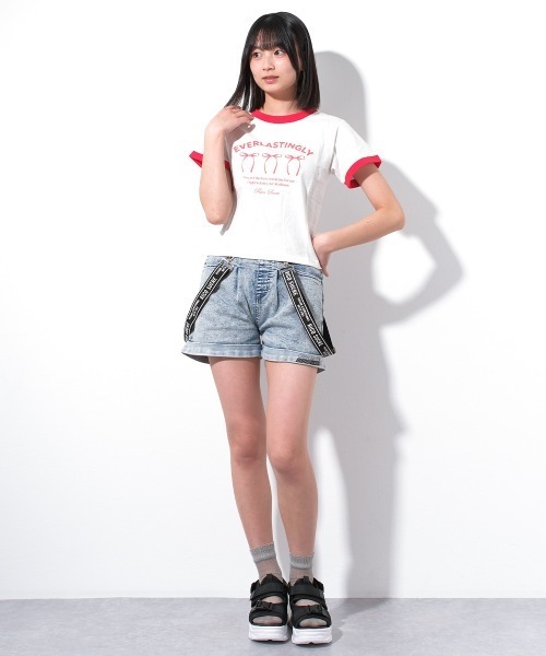 RiCO SUCRE(リコシュクレ)の「サス付デニムショートパンツ(デニムパンツ・キッズ・ネイビー/ケミカルウォッシュ/ブルー/ネイビー系2/ブルー系その他2/ブルー系その他3・130/160/150/165/140)」の13枚目の写真