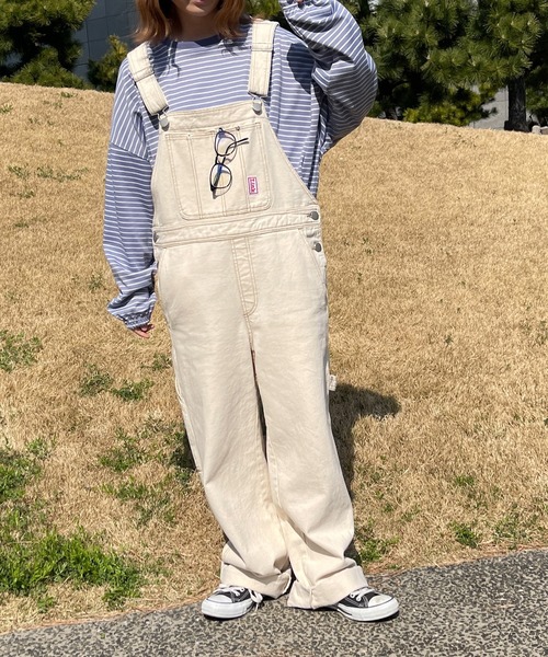 PairPair（ペアペア）の「カラーボーダーシャーリングロンT(ユニセックス)（Tシャツ/カットソー・レディース・ホワイト系/ライトグリーン系/サックスブルー系/ライトイエロー系・フリー）」の19枚目の写真