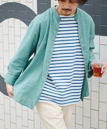 ▽【なにわ男子 道枝駿佑さん着用】OSOROウォッシャブルリネンシャツ