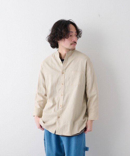 CIAOPANIC TYPY（チャオパニックティピー）の「▽【なにわ男子  道枝駿佑さん着用】OSOROウォッシャブルリネンシャツ（シャツ/ブラウス・メンズ・ホワイト/チャコールグレー/ブルー/ピンク/ネイビー/ベージュ/ライトグレー/イエロー/ダークブルー/オリーブ・S/M/L/XL）」の17枚目の写真