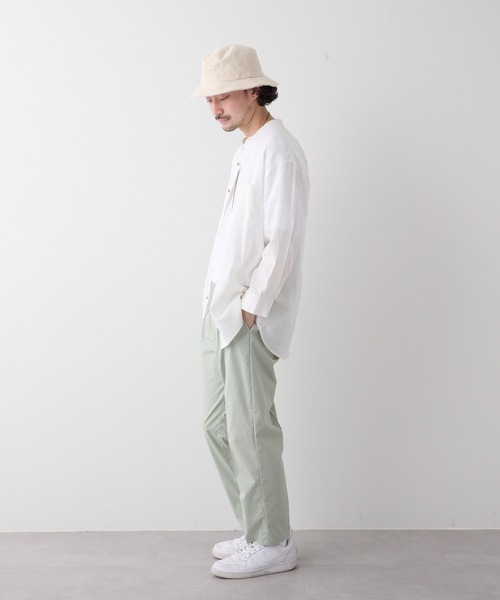 CIAOPANIC TYPY（チャオパニックティピー）の「▽【なにわ男子  道枝駿佑さん着用】OSOROウォッシャブルリネンシャツ（シャツ/ブラウス・メンズ・ホワイト/チャコールグレー/ブルー/ピンク/ネイビー/ベージュ/ライトグレー/イエロー/ダークブルー/オリーブ・S/M/L/XL）」の15枚目の写真