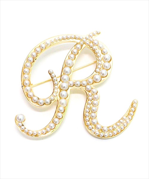 DONOBAN（ドノバン）の「イニシャルパールブローチ（ブローチ/コサージュ・レディース・S/J/K/R/H/M/A/Y/N/C/E/T・FREE）」の9枚目の写真