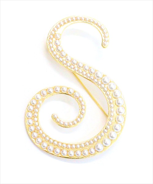 DONOBAN（ドノバン）の「イニシャルパールブローチ（ブローチ/コサージュ・レディース・S/J/K/R/H/M/A/Y/N/C/E/T・FREE）」の10枚目の写真