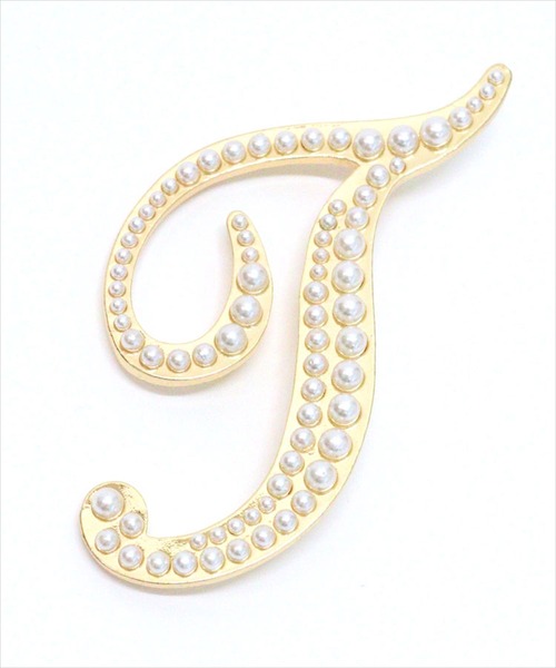 DONOBAN（ドノバン）の「イニシャルパールブローチ（ブローチ/コサージュ・レディース・S/J/K/R/H/M/A/Y/N/C/E/T・FREE）」の11枚目の写真