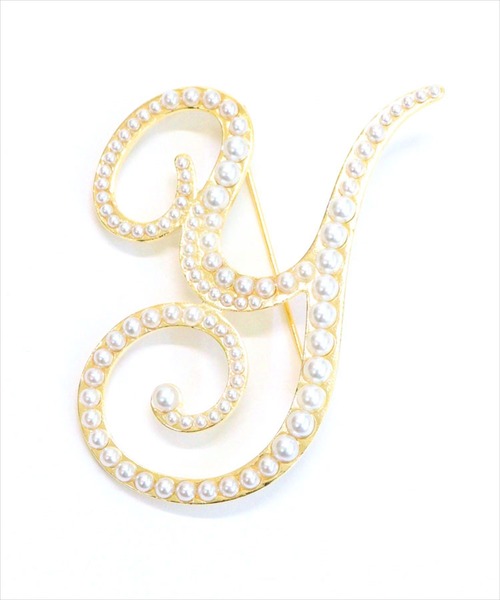 DONOBAN（ドノバン）の「イニシャルパールブローチ（ブローチ/コサージュ・レディース・S/J/K/R/H/M/A/Y/N/C/E/T・FREE）」の12枚目の写真