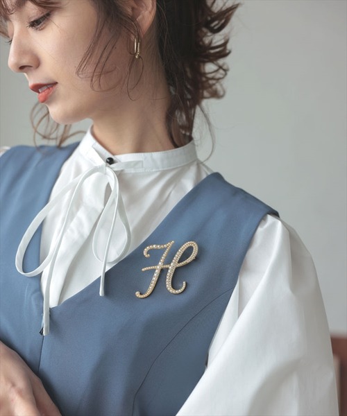 DONOBAN（ドノバン）の「イニシャルパールブローチ（ブローチ/コサージュ・レディース・S/J/K/R/H/M/A/Y/N/C/E/T・FREE）」の14枚目の写真