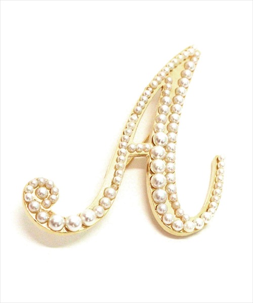 DONOBAN（ドノバン）の「イニシャルパールブローチ（ブローチ/コサージュ・レディース・S/J/K/R/H/M/A/Y/N/C/E/T・FREE）」の19枚目の写真