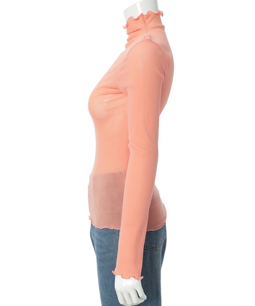 fifth（フィフス）の「ハイネックメロウシアートップス（シャツ/ブラウス・レディース・ホワイト/オレンジ・M）」の12枚目の写真