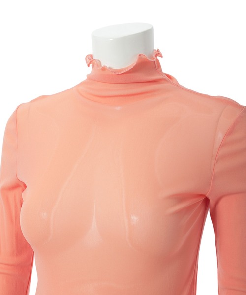 fifth（フィフス）の「ハイネックメロウシアートップス（シャツ/ブラウス・レディース・ホワイト/オレンジ・M）」の14枚目の写真