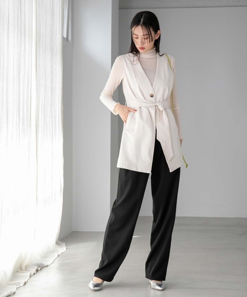 fifth（フィフス）の「ハイネックメロウシアートップス（シャツ/ブラウス・レディース・ホワイト/オレンジ・M）」の9枚目の写真