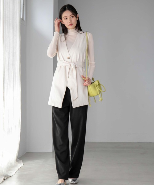 fifth（フィフス）の「ハイネックメロウシアートップス（シャツ/ブラウス・レディース・ホワイト/オレンジ・M）」の10枚目の写真