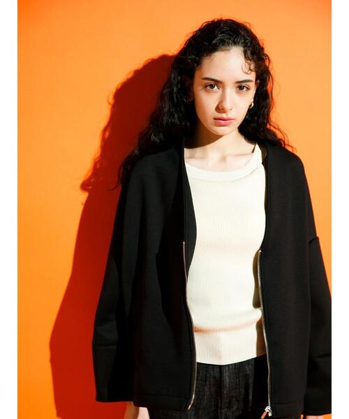 koe（コエ）の「【パット付き】総針ニットアメリカンスリーブタンクトップ*（タンクトップ・レディース・アイボリー/グリーン/ブルー/ブラック・M）」の14枚目の写真