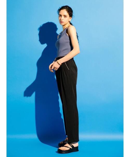 koe（コエ）の「【パット付き】総針ニットアメリカンスリーブタンクトップ*（タンクトップ・レディース・アイボリー/グリーン/ブルー/ブラック・M）」の15枚目の写真