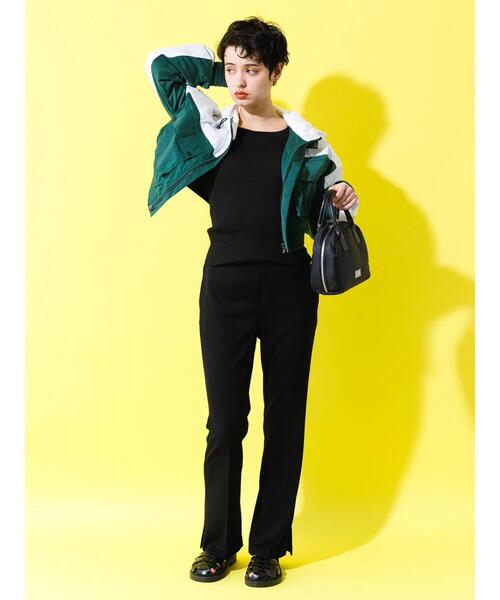 koe（コエ）の「【パット付き】総針ニットアメリカンスリーブタンクトップ*（タンクトップ・レディース・アイボリー/グリーン/ブルー/ブラック・M）」の8枚目の写真