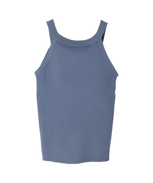 koe（コエ）の「【パット付き】総針ニットアメリカンスリーブタンクトップ*（タンクトップ・レディース・アイボリー/グリーン/ブルー/ブラック・M）」の19枚目の写真