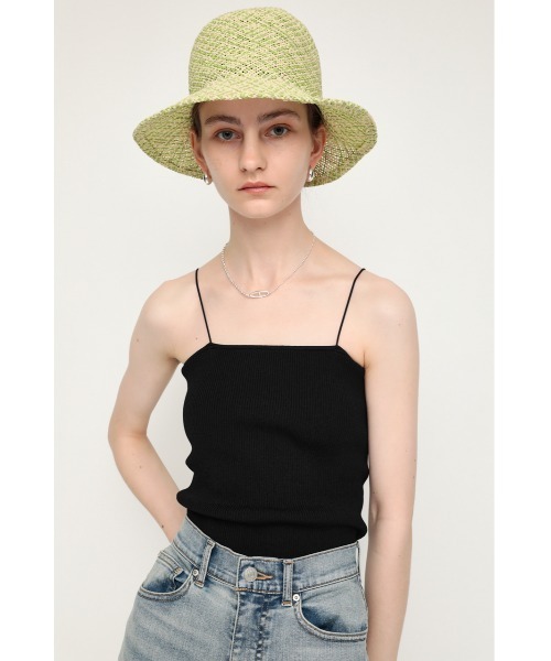 キャミソール ニット　SLY SLY（スライ）の「THIN STRAP KNIT CAMI ニット キャミソール