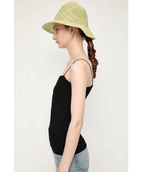 SLY(スライ)の「THIN STRAP KNIT CAMI ニット キャミソール(キャミソール・レディース・ブラック/ブラウン/レッド/アイボリー/グリーン系その他2・FREE)」の9枚目の写真