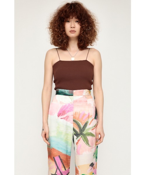 SLY(スライ)の「THIN STRAP KNIT CAMI ニット キャミソール(キャミソール・レディース・ブラック/ブラウン/レッド/アイボリー/グリーン系その他2・FREE)」の11枚目の写真