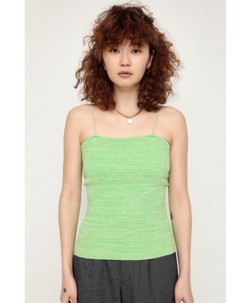SLY(スライ)の「THIN STRAP KNIT CAMI ニット キャミソール(キャミソール・レディース・ブラック/ブラウン/レッド/アイボリー/グリーン系その他2・FREE)」の18枚目の写真