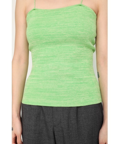 キャミソール ニット　SLY SLY（スライ）の「THIN STRAP KNIT CAMI ニット キャミソール