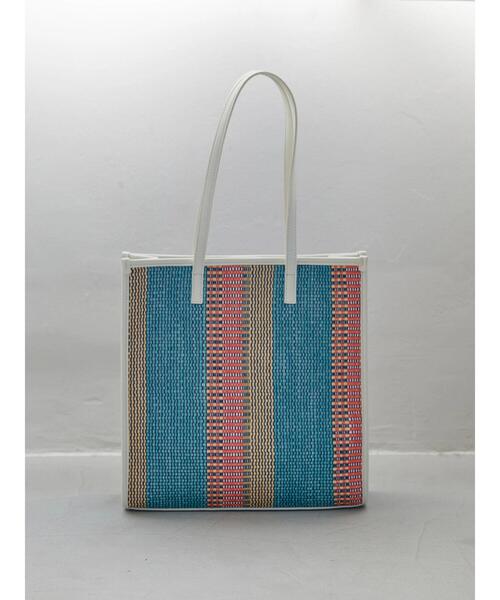 AMERICAN HOLIC(アメリカンホリック)の「カラフル雑材スクエアトートバッグA(トートバッグ・レディース・ピンク/ブルー/キャメル・FREE)」の7枚目の写真