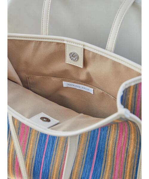 AMERICAN HOLIC(アメリカンホリック)の「カラフル雑材スクエアトートバッグA(トートバッグ・レディース・ピンク/ブルー/キャメル・FREE)」の12枚目の写真