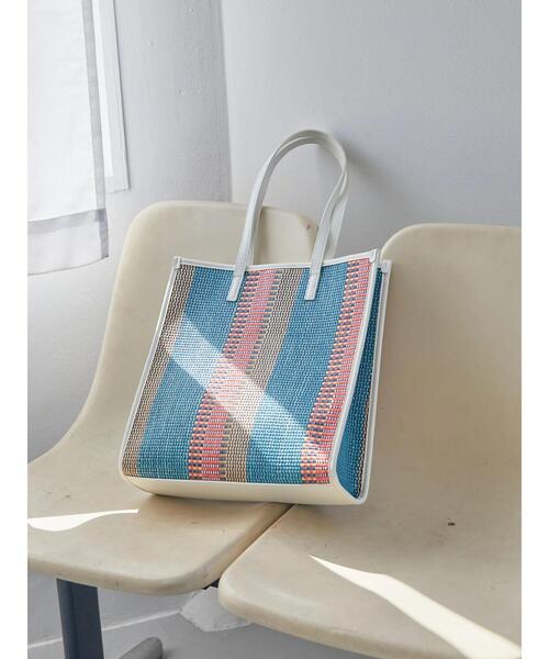 AMERICAN HOLIC(アメリカンホリック)の「カラフル雑材スクエアトートバッグA(トートバッグ・レディース・ピンク/ブルー/キャメル・FREE)」の13枚目の写真