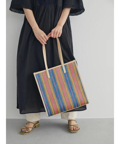 AMERICAN HOLIC(アメリカンホリック)の「カラフル雑材スクエアトートバッグA(トートバッグ・レディース・ピンク/ブルー/キャメル・FREE)」の18枚目の写真