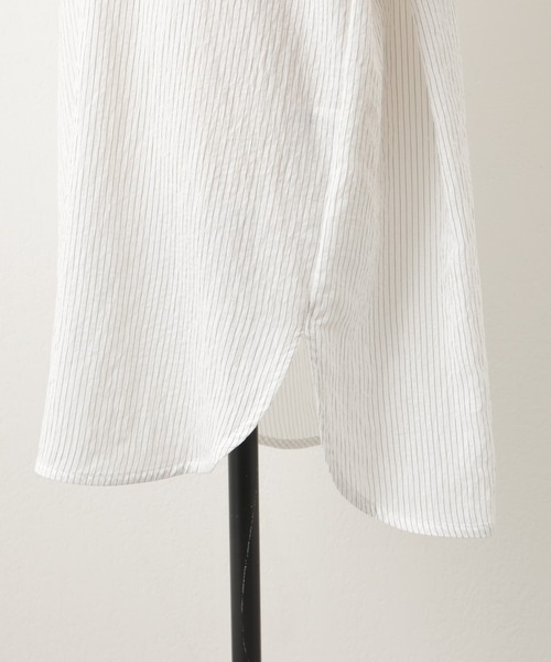 BEARDSLEY（ビアズリー）の「ストライプコンビブラウス（シャツ/ブラウス・レディース・ベージュ/ブラック・FREE）」の13枚目の写真