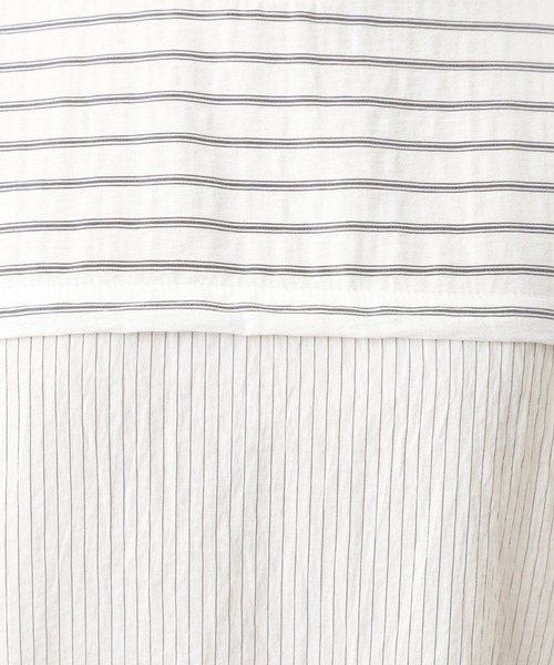 BEARDSLEY（ビアズリー）の「ストライプコンビブラウス（シャツ/ブラウス・レディース・ベージュ/ブラック・FREE）」の12枚目の写真