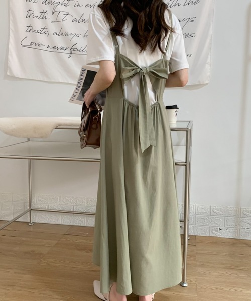alexiastam バックリボンワンピース ALEXIA STAM（アリシアスタン）の「Back Ribbon Maxi Dress