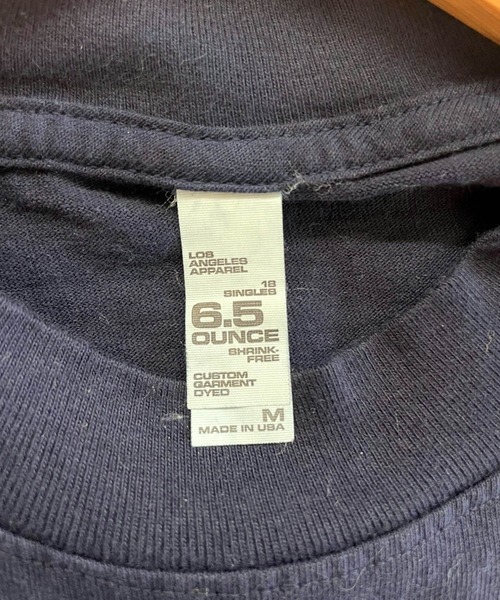 LOS ANGELES APPAREL(ロサンゼルスアパレル)の「「LOS ANGELES APPAREL/ロサンゼルスアパレル/ロスアパ」6.5oz ガーメントダイ クルーネック 半袖 Tシャツ MADE IN USA/アメリカ製(Tシャツ/カットソー・メンズ・ネイビー/ホワイト/ブラック・L/M/XL)」の16枚目の写真