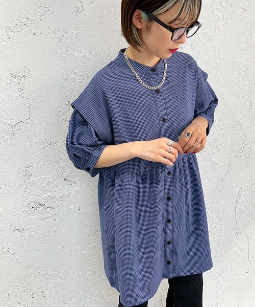 apres jour mignon(アプレジュールミニョン)の「アソートクロスブラウスSS【ZOZOTOWN限定アイテム】(シャツ/ブラウス・レディース・ブラック/ブルー系その他/オフホワイト・X-LARGE/フリー)」の18枚目の写真