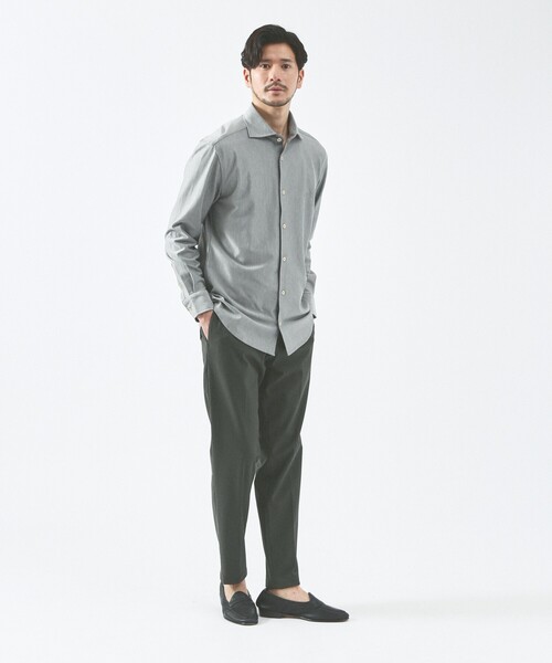 ABAHOUSE(アバハウス)の「【FLEX SHIRTS】36ゲージ コットン モクロディ シャツ(シャツ/ブラウス・メンズ・ホワイト/ベージュ/ダークネイビー/サックスブルー/グレー・44/46/48/50)」の17枚目の写真