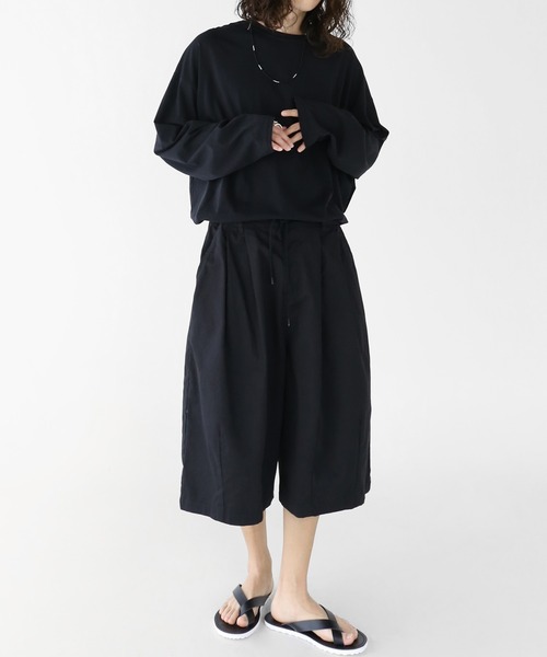 minsobi（ミンソビ）の「ハーフバルーンパンツ（その他パンツ・メンズ・ブラック/ベージュ/カーキ・FREE）」の4枚目の写真