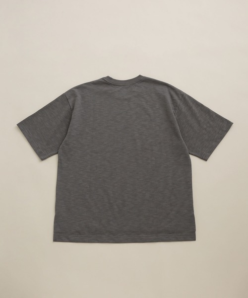 NANO universe（ナノユニバース）の「LB.03/スラブクルーネックTシャツ（Tシャツ/カットソー・メンズ・アイボリー/チャコール/ベージュ・S/M/L）」の10枚目の写真