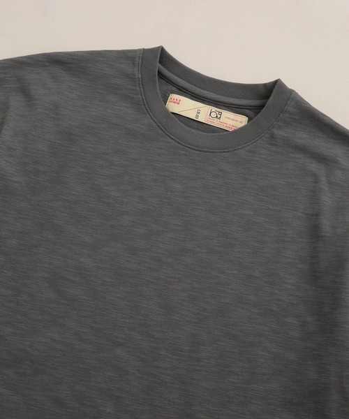 NANO universe（ナノユニバース）の「LB.03/スラブクルーネックTシャツ（Tシャツ/カットソー・メンズ・アイボリー/チャコール/ベージュ・S/M/L）」の11枚目の写真