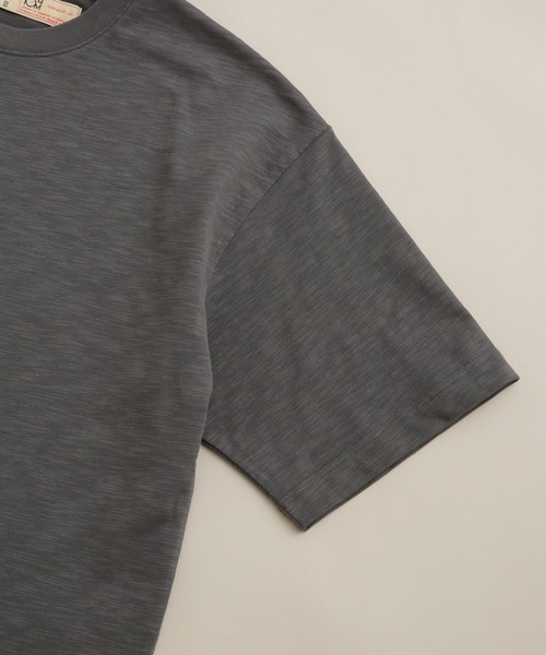 NANO universe（ナノユニバース）の「LB.03/スラブクルーネックTシャツ（Tシャツ/カットソー・メンズ・アイボリー/チャコール/ベージュ・S/M/L）」の12枚目の写真