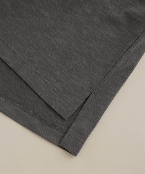 NANO universe（ナノユニバース）の「LB.03/スラブクルーネックTシャツ（Tシャツ/カットソー・メンズ・アイボリー/チャコール/ベージュ・S/M/L）」の14枚目の写真