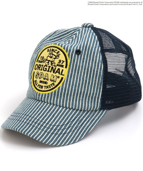 BREEZE（ブリーズ）の「WEB限定 SPAMコラボキャップ（キャップ・キッズ・インディゴブルー/その他10・50/54/58）」の2枚目の写真